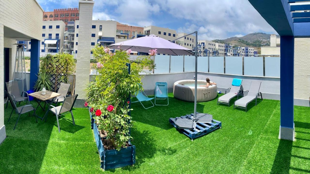 Atico 90M De Terraza, Jacuzzi Privado Y Cargador De Coche Electrico En Cabria, Almunecar Bagian luar foto